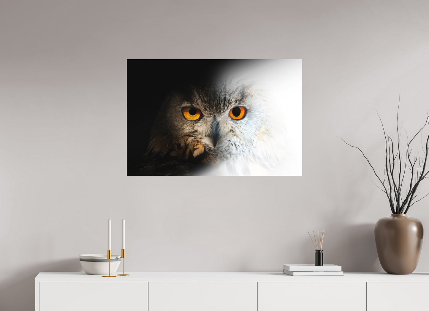 90 x 60 cm, Alu Dibond Entre Ténèbres et Lumière