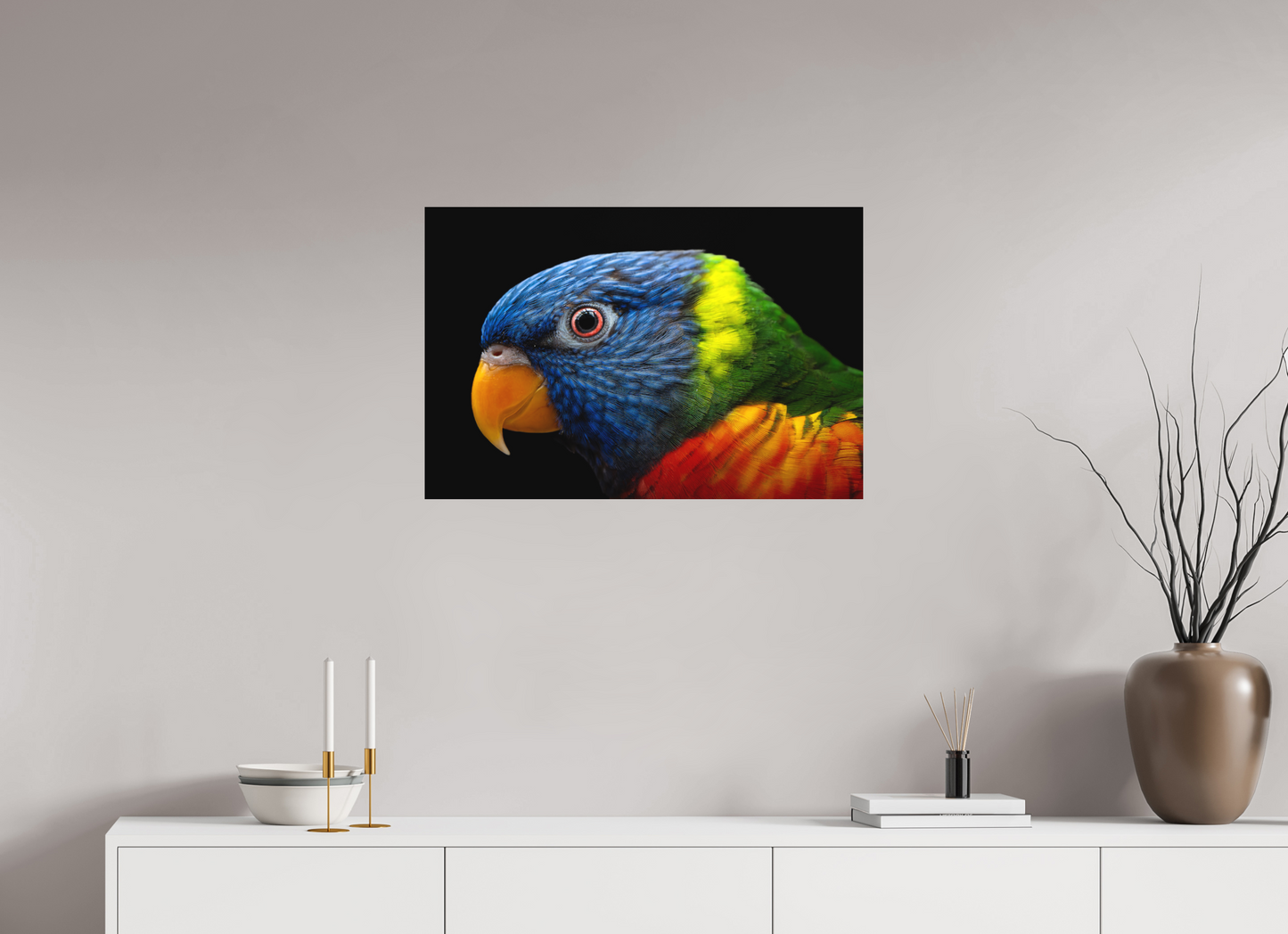 Loriquet arc-en-ciel | l'oiseau multicolore
