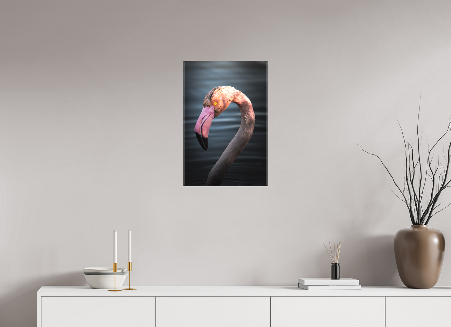 Flamant Rose | un regard menaçant
