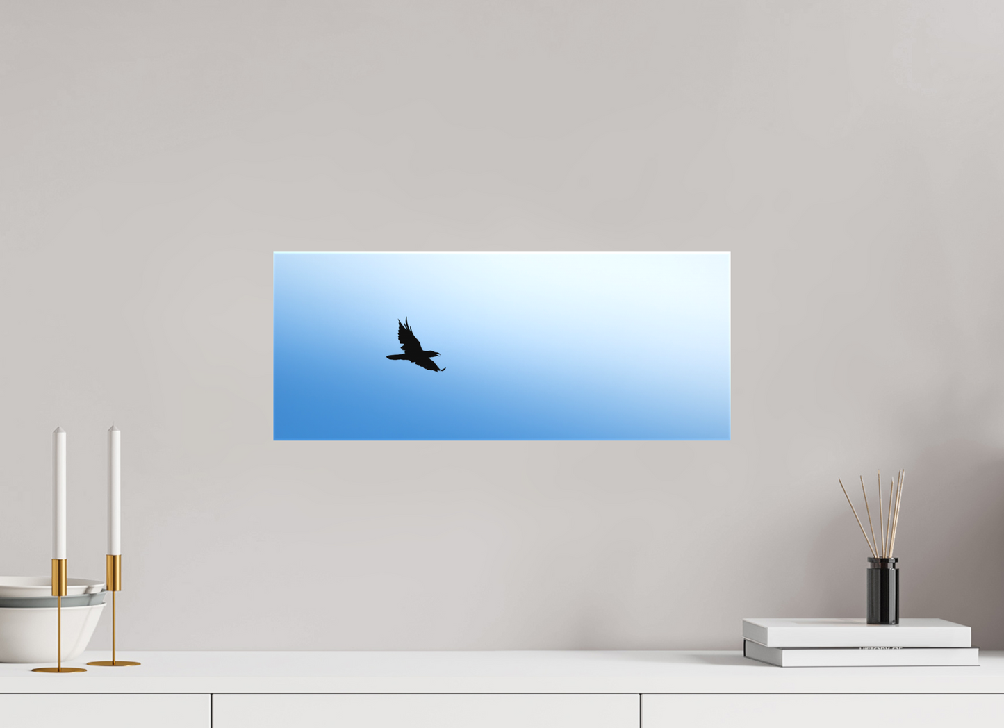 Grand Corbeau | noir et bleu