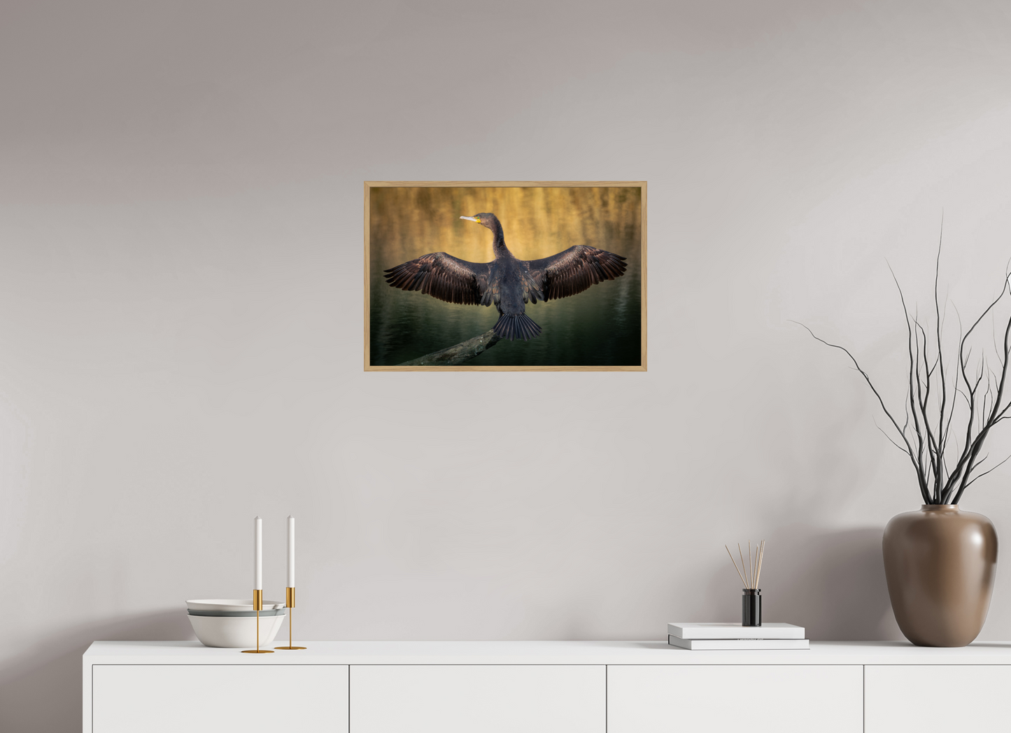 Grand Cormoran | les ailes oxydé