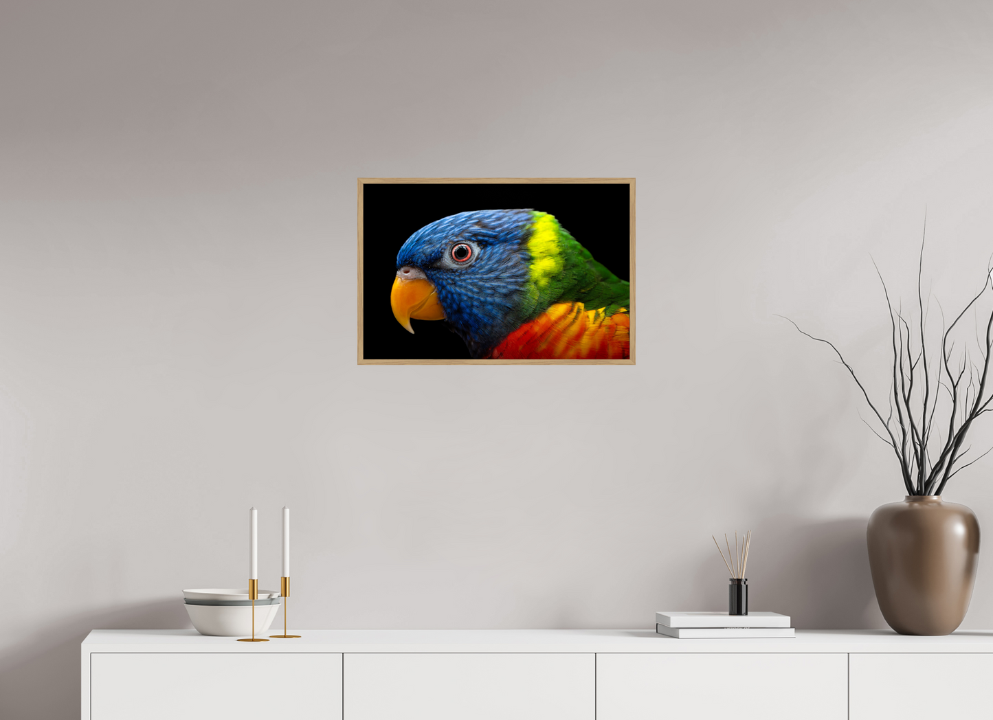 Loriquet arc-en-ciel | l'oiseau multicolore