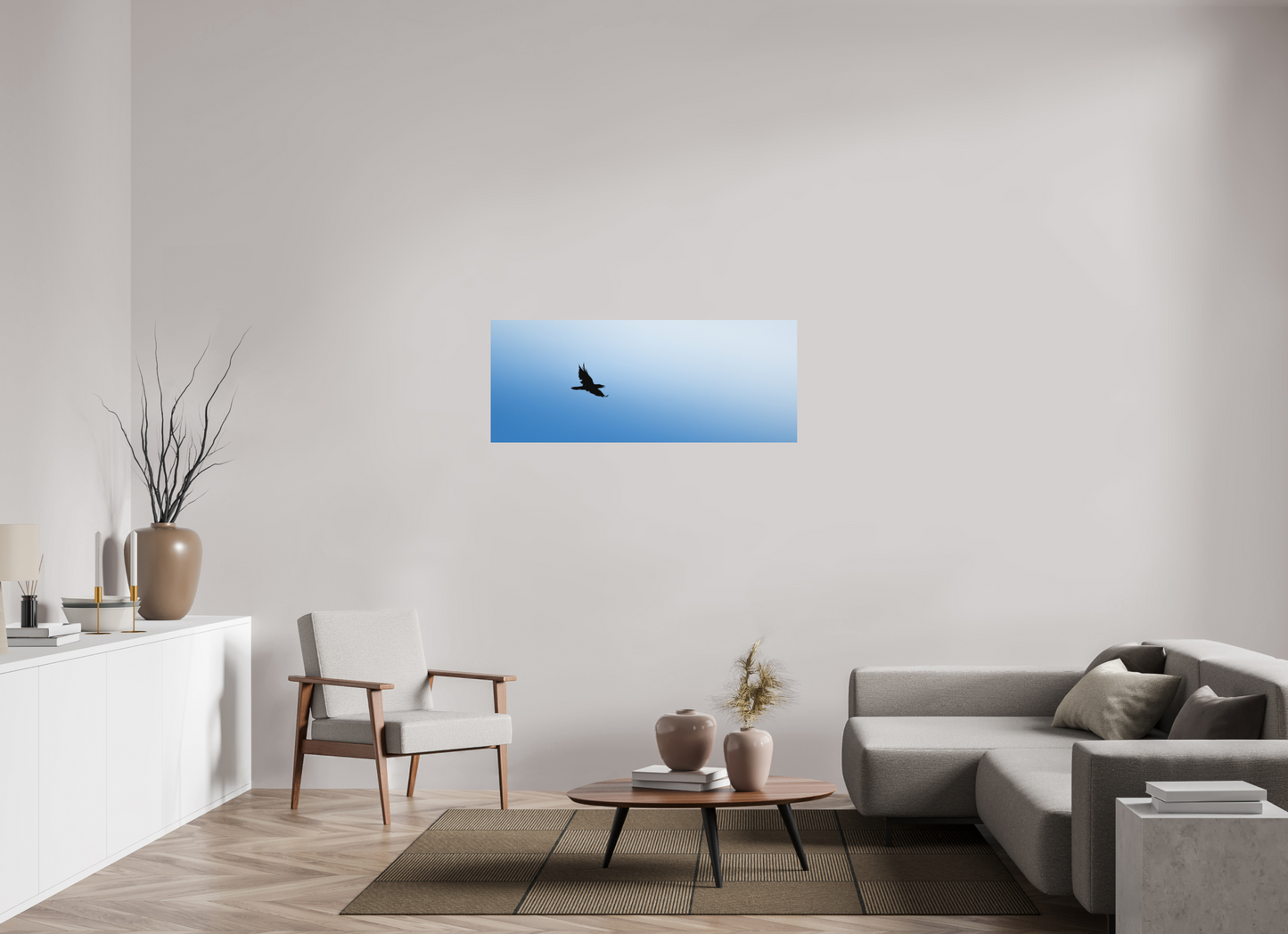 Grand Corbeau | noir et bleu