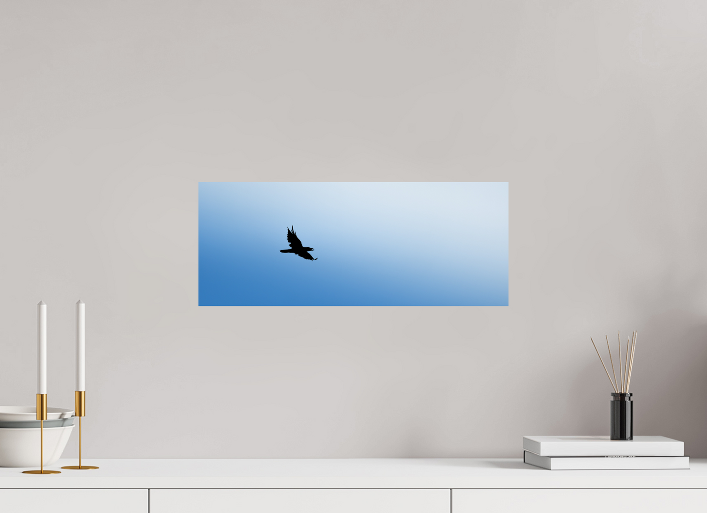 Grand Corbeau | noir et bleu