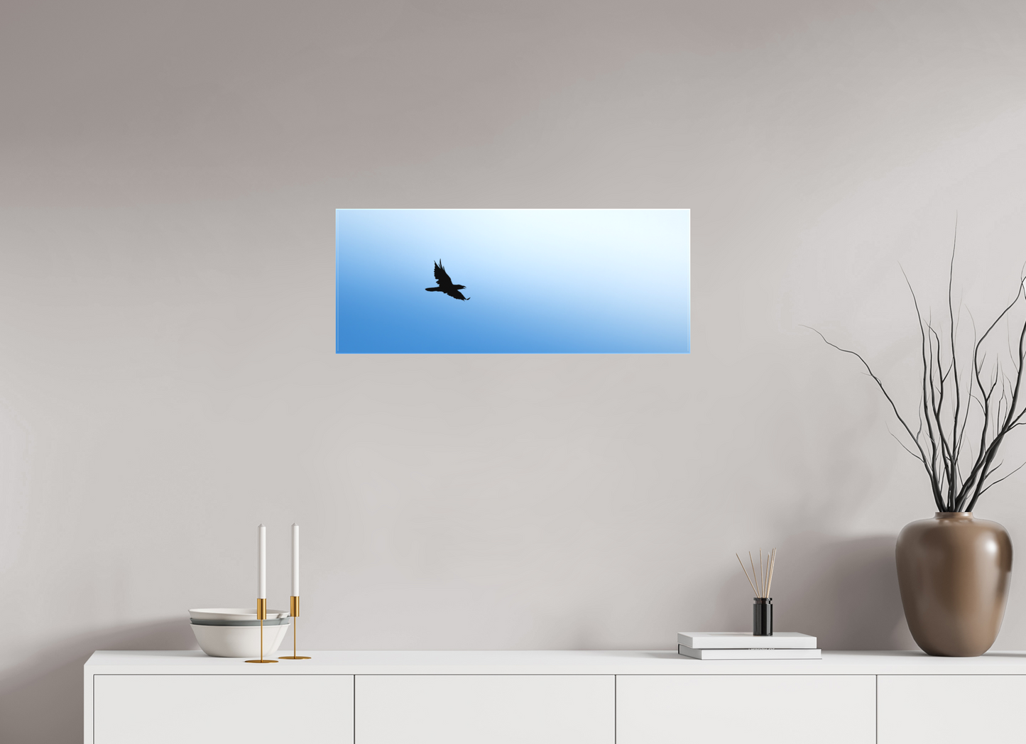 Grand Corbeau | noir et bleu
