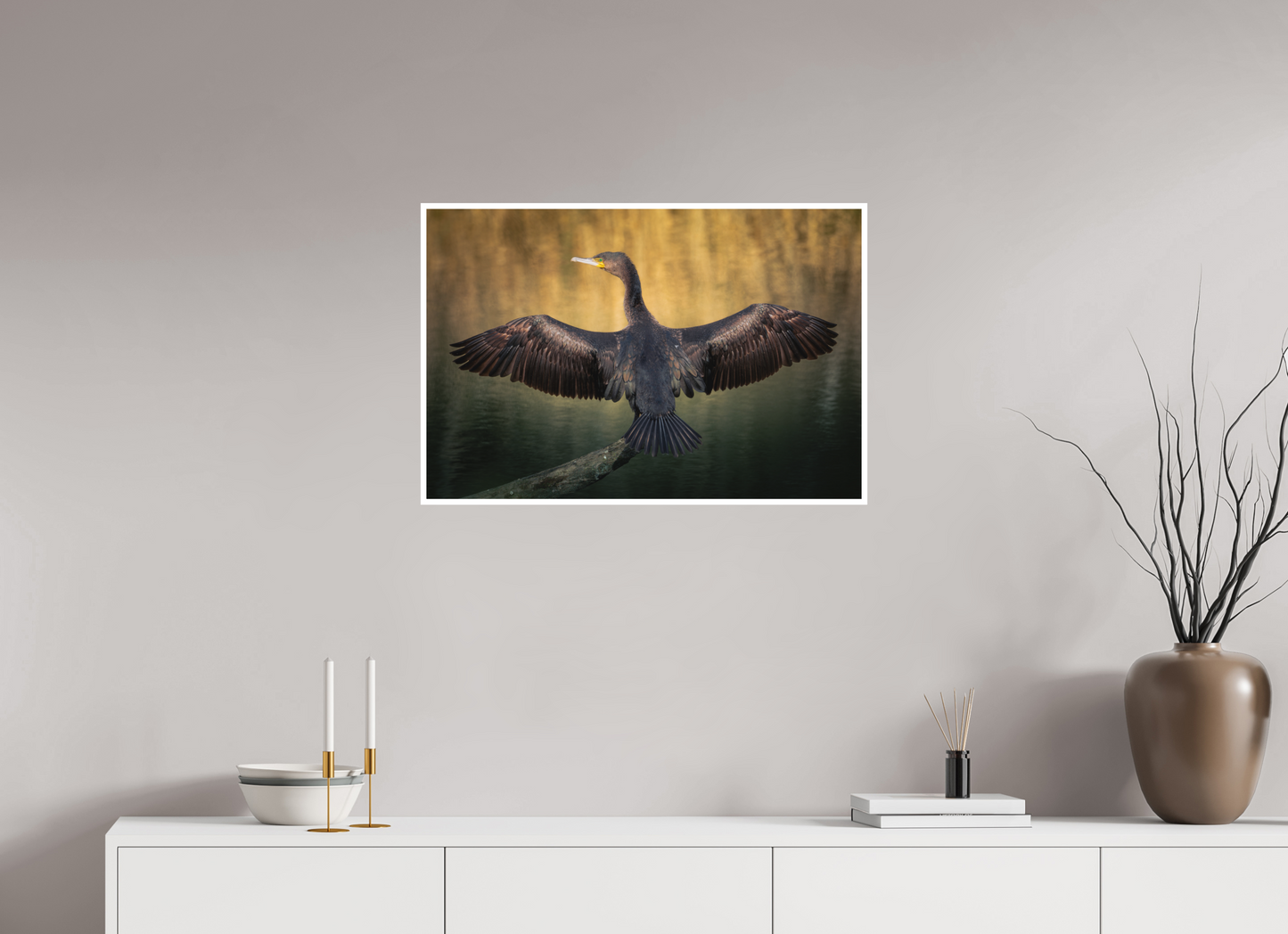 Grand Cormoran | les ailes oxydé