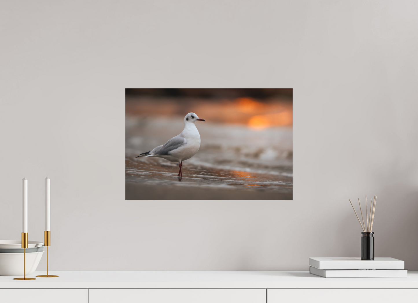 45 x 30 cm, Alu Dibond Écume Ardente