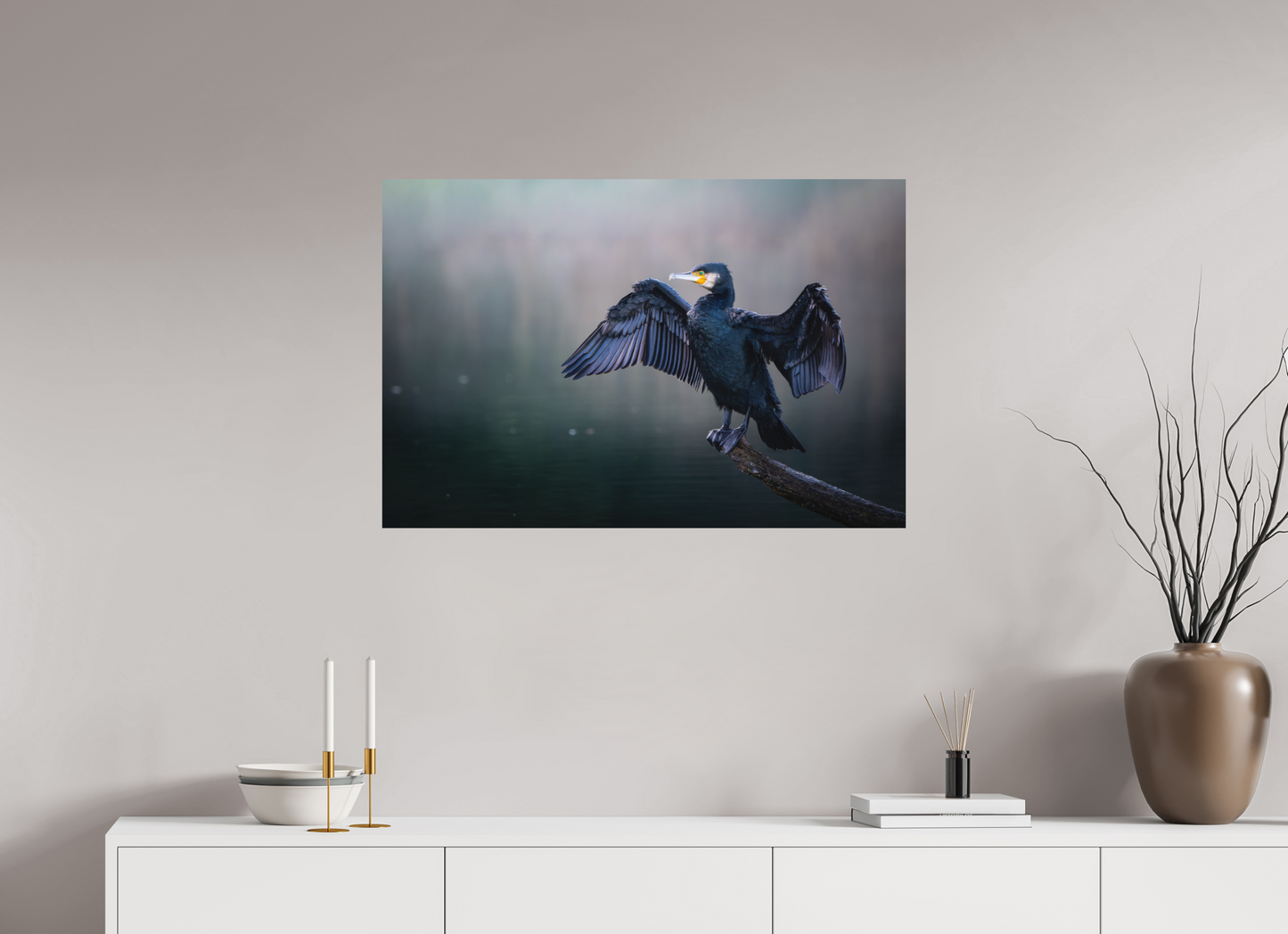 90 x 60 cm, Forex Brume Ténébreuse