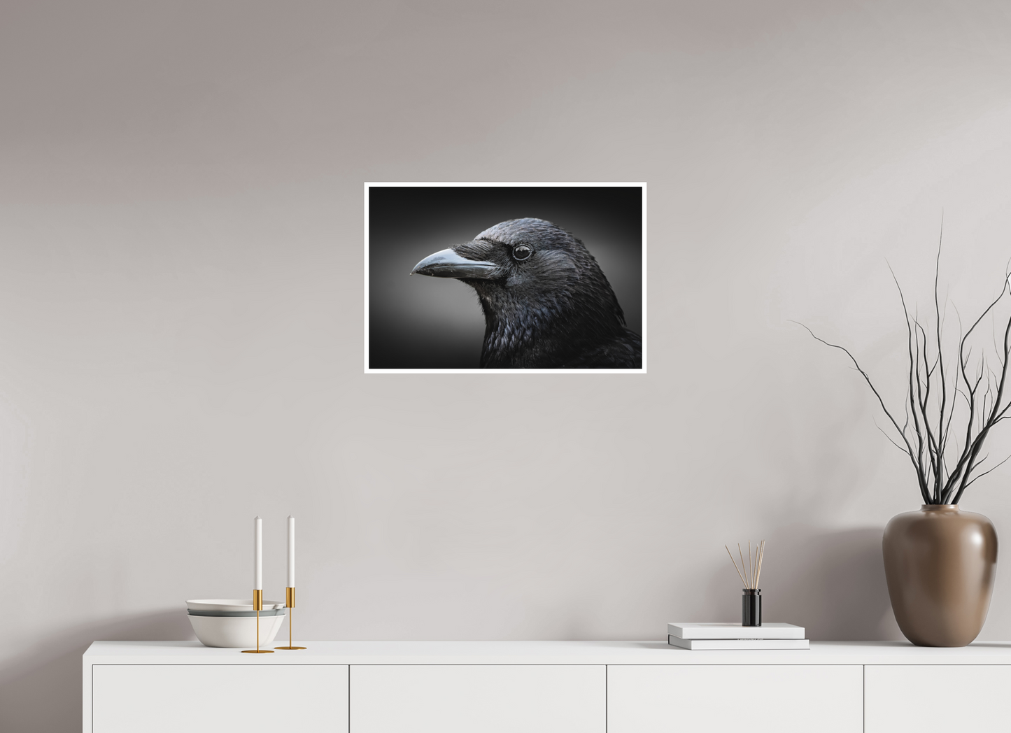 60 x 40 cm, Fine Art Augure Noir
