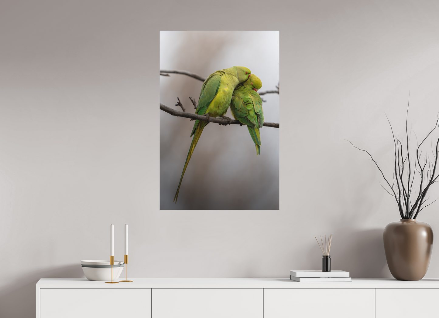 60 x 90 cm, Alu Dibond Couple d’Émeraude