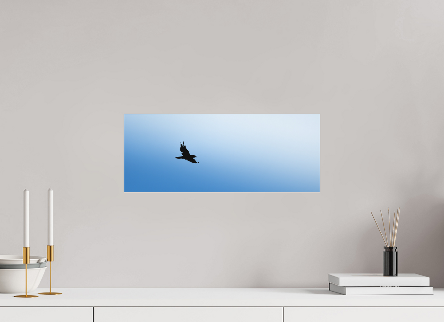 Grand Corbeau | noir et bleu