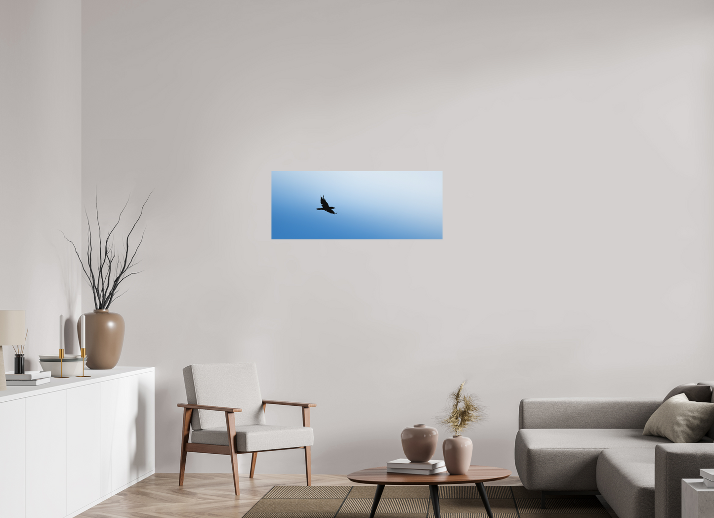 Grand Corbeau | noir et bleu