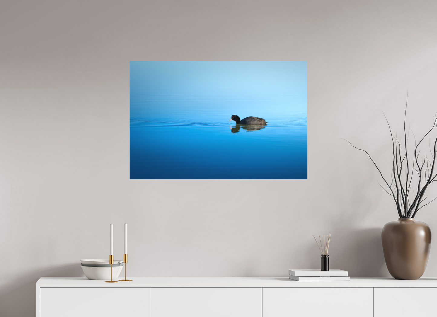 90 x 60 cm, Forex Mirroir Liquide