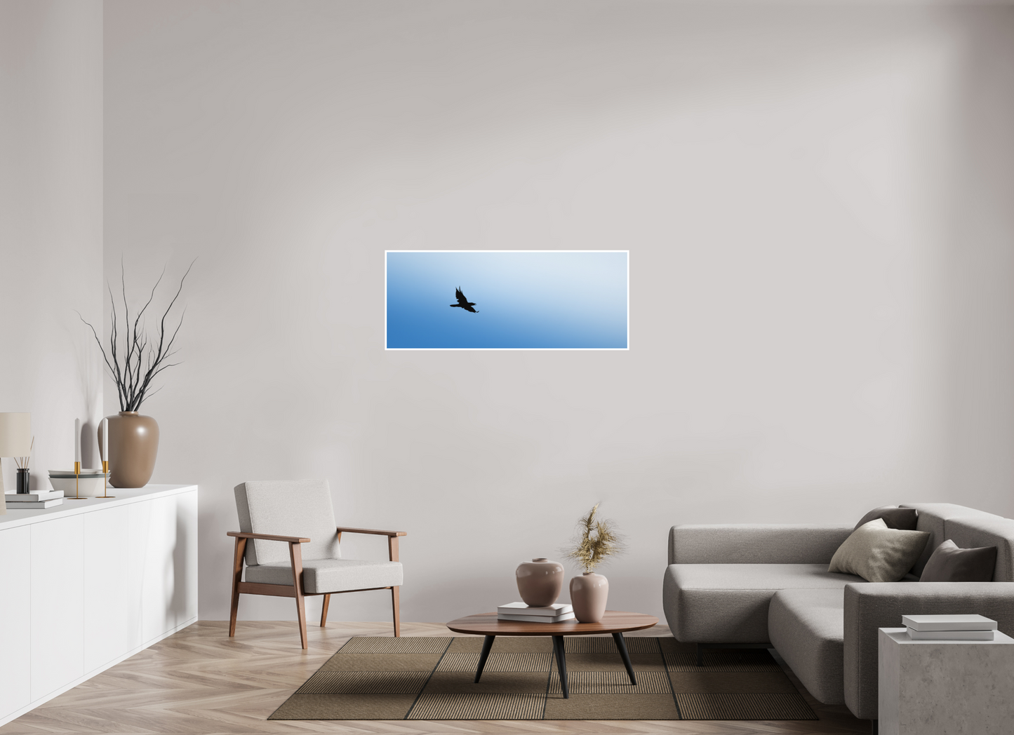 Grand Corbeau | noir et bleu