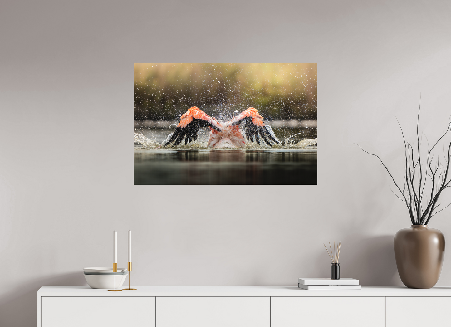 90 x 60 cm, Forex Symphonie d’Éclaboussures