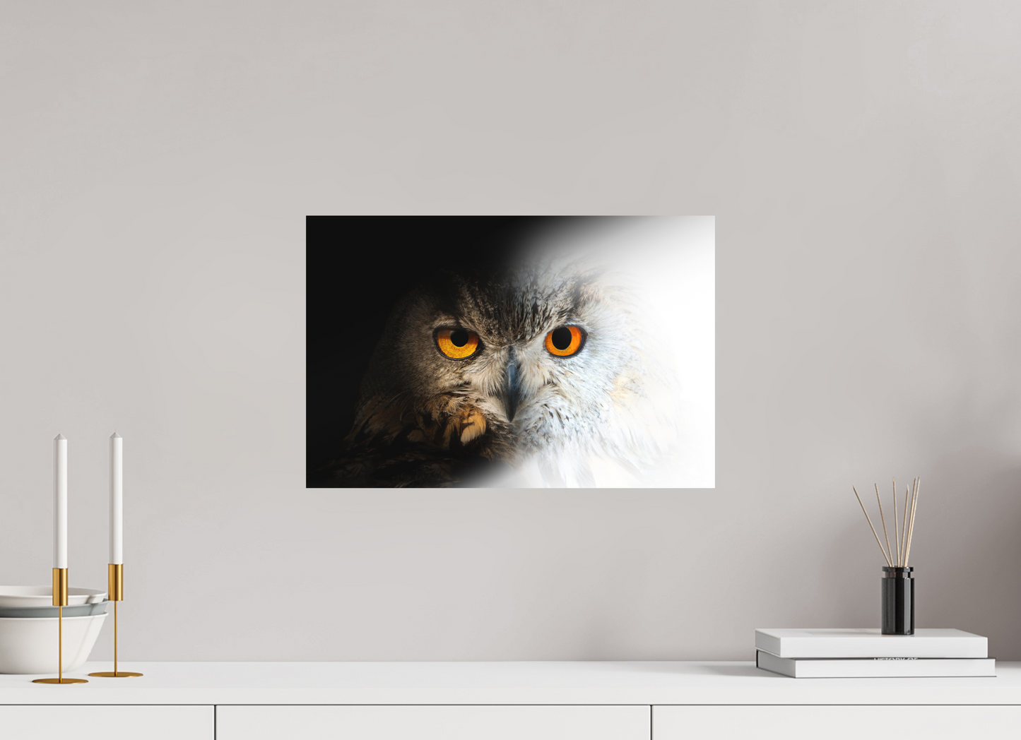 45 x 30 cm, Alu Dibond Entre Ténèbres et Lumière