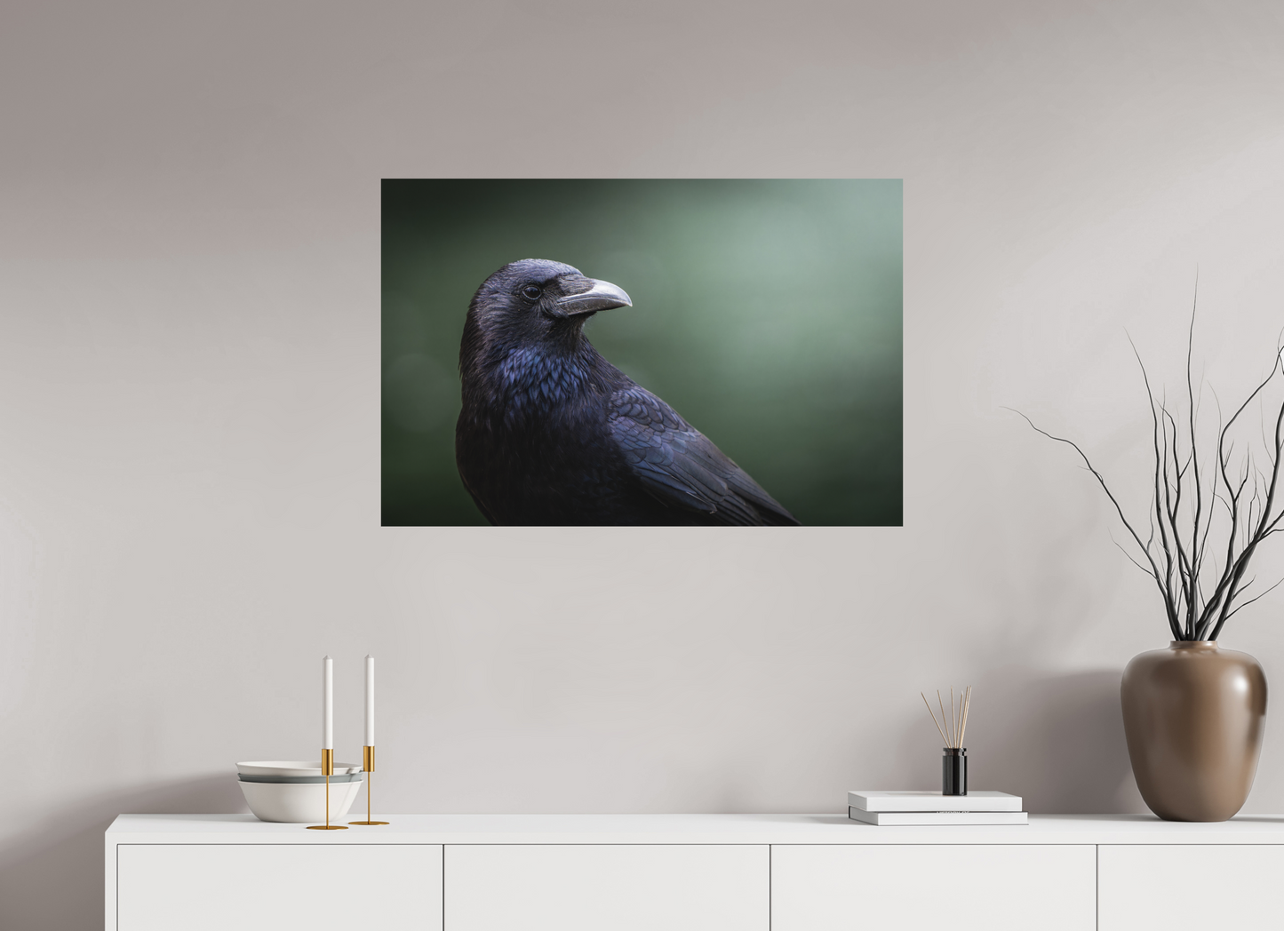 90 x 60 cm, Forex Noirceur Froide