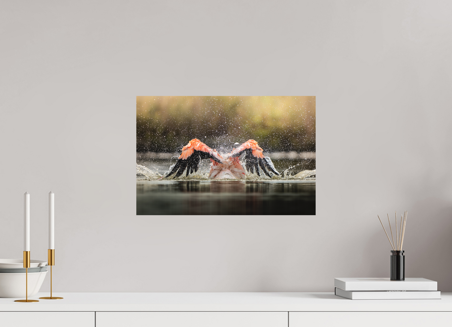 45 x 30 cm, Forex Symphonie d’Éclaboussures