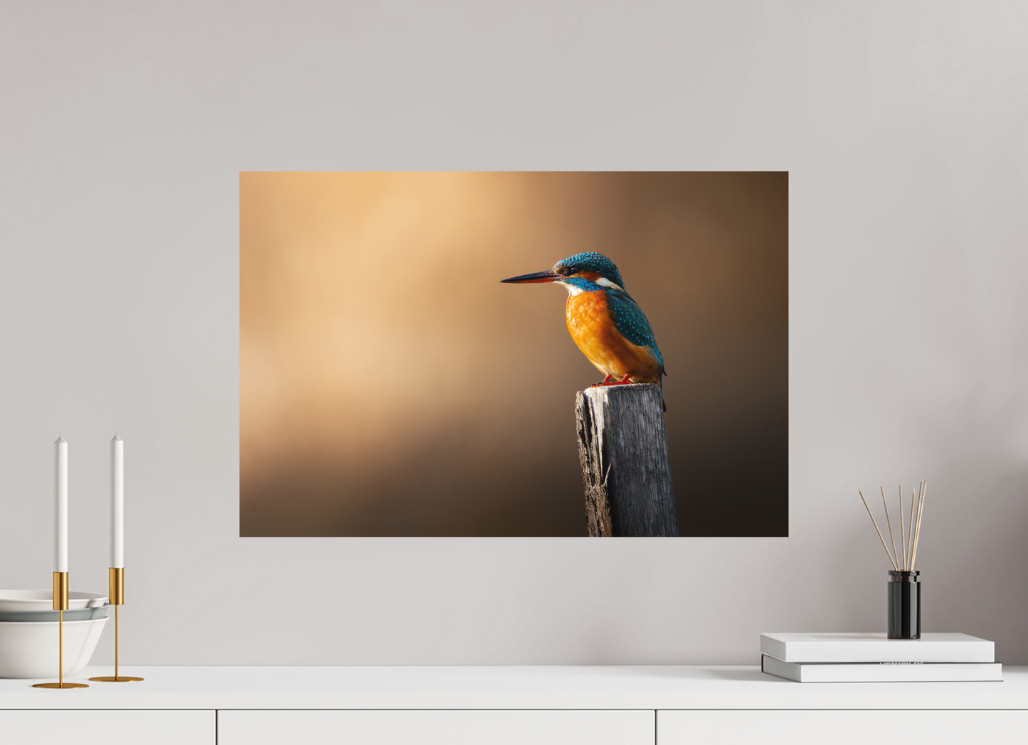 60 x 40 cm, Alu Dibond Or et Azur