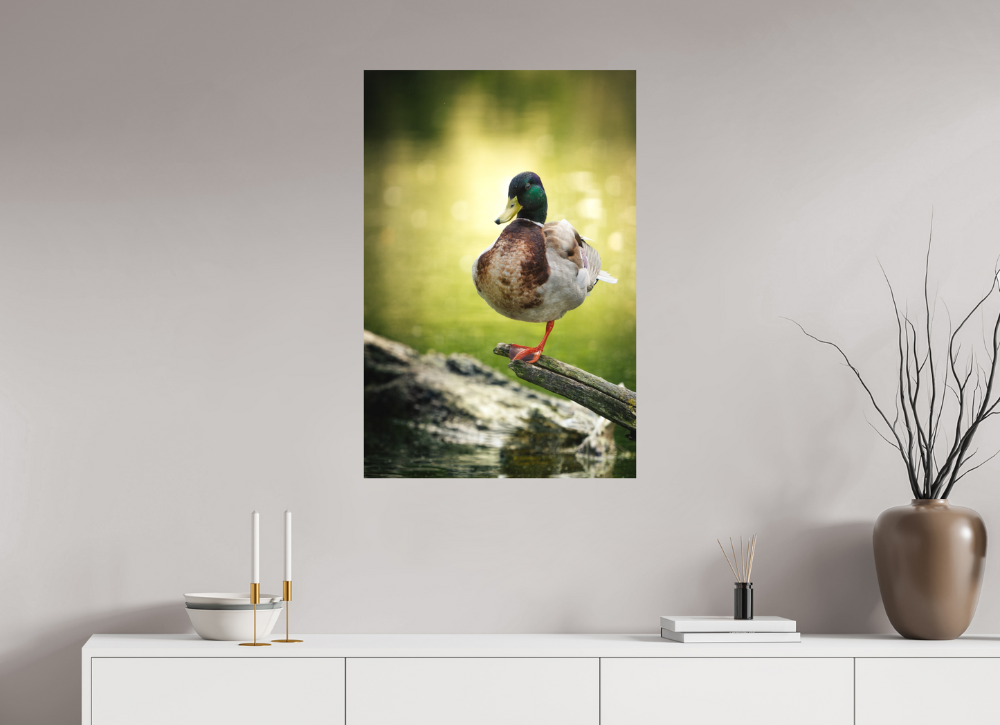 60 x 90 cm, Alu Dibond Vert Absolu
