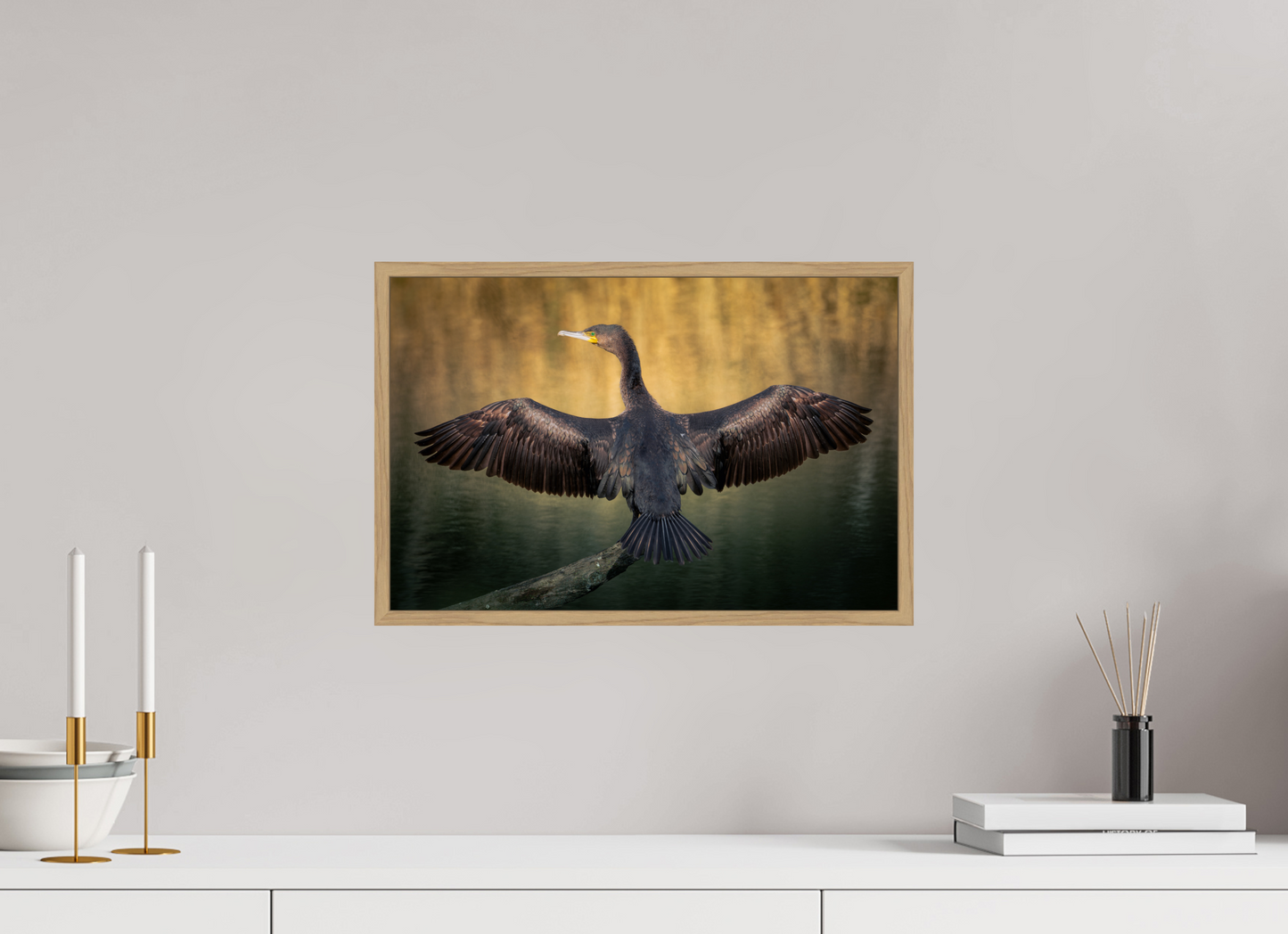 Grand Cormoran | les ailes oxydé