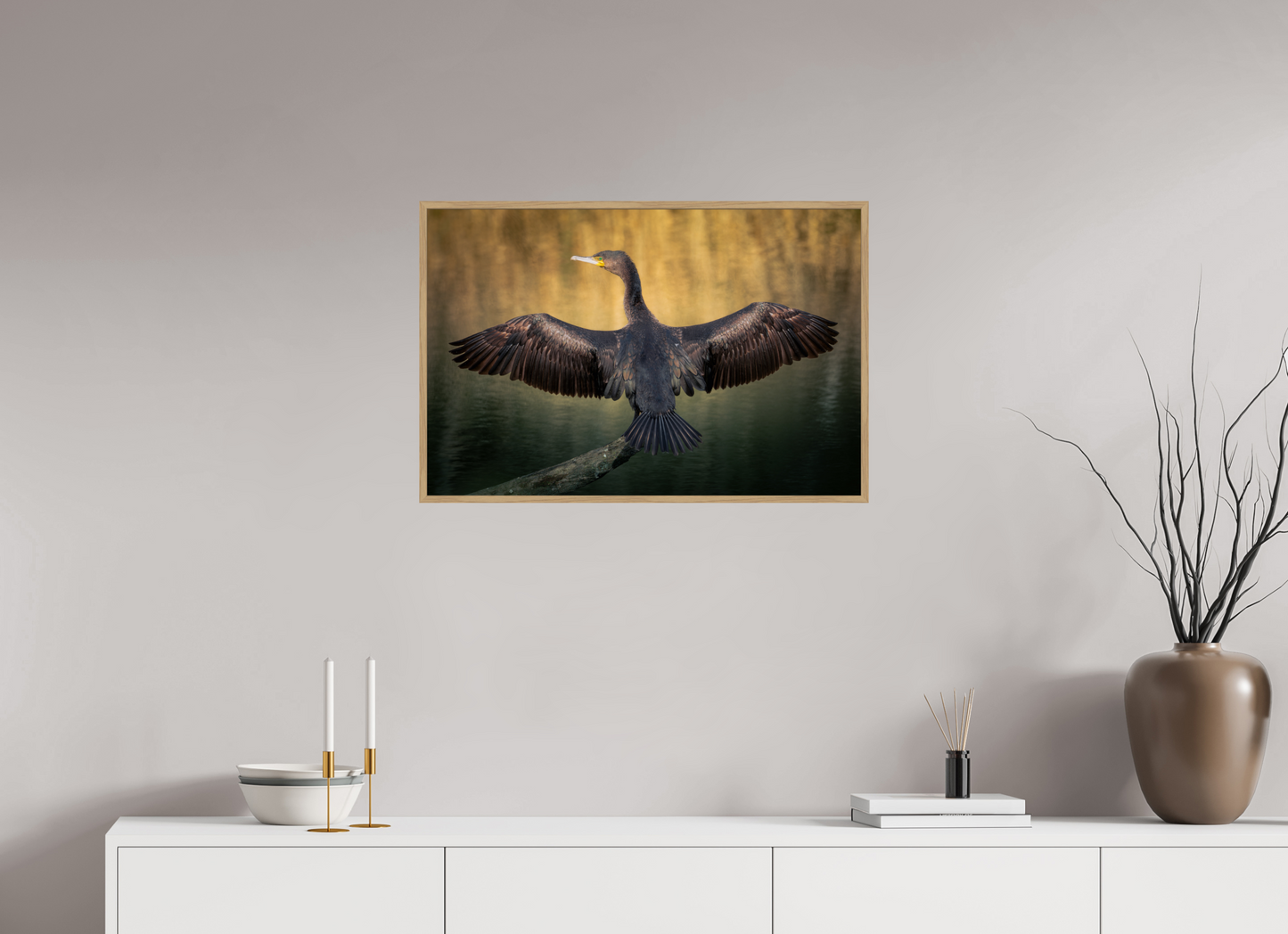 Grand Cormoran | les ailes oxydé