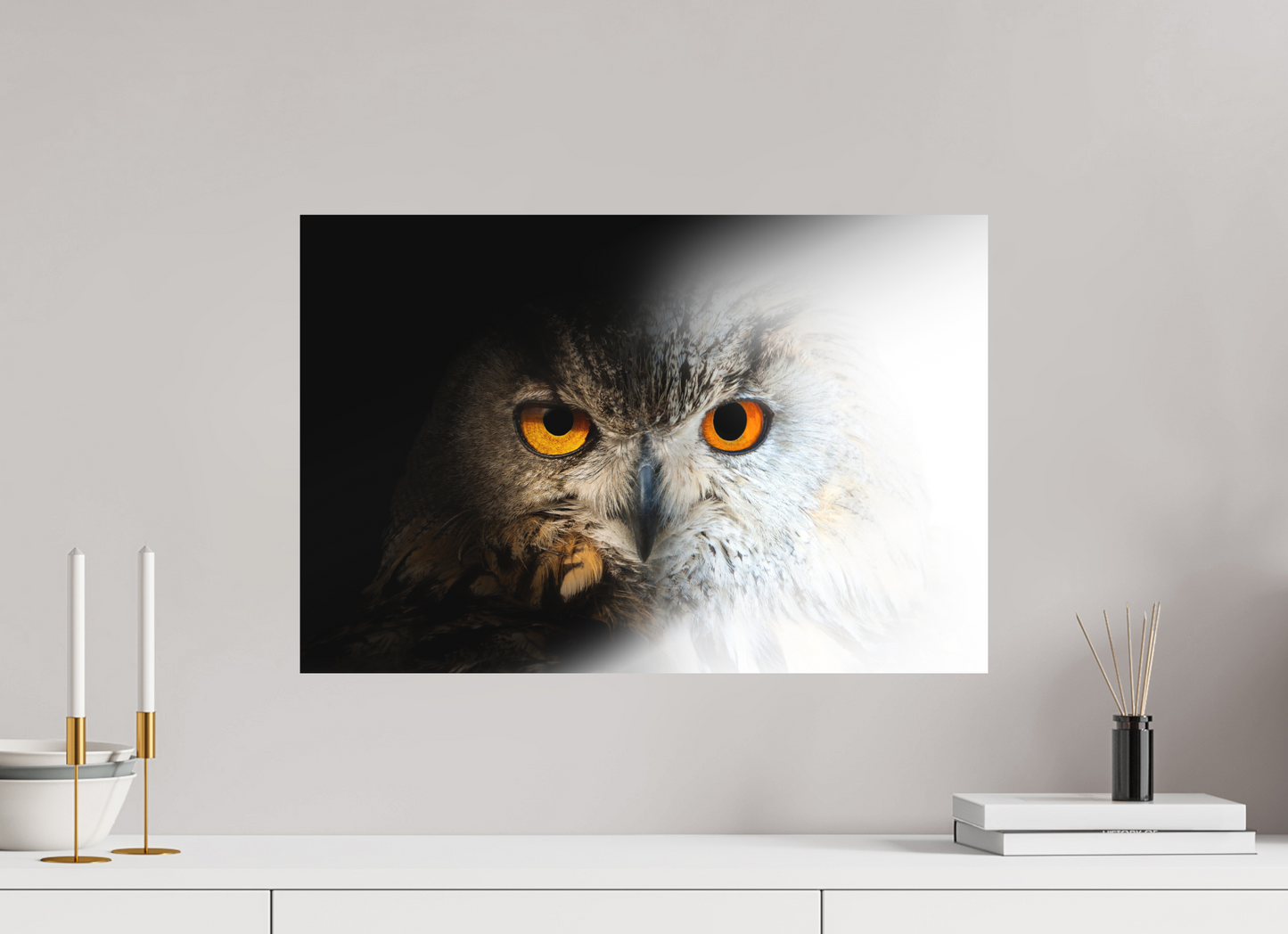 60 x 40 cm, Alu Dibond Entre Ténèbres et Lumière