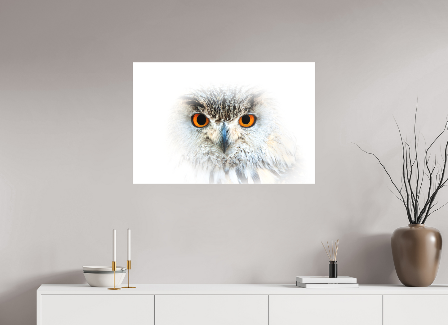 Hibou Grand-duc de Sibérie | les yeux du blizzard