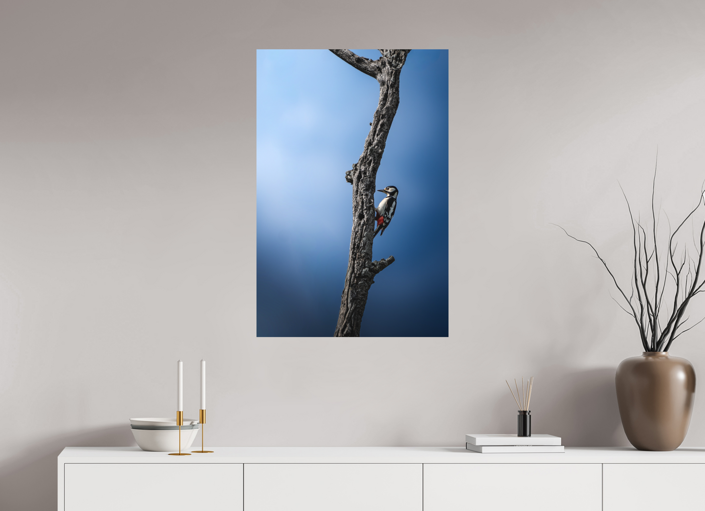 60 x 90 cm, Alu Dibond Vie contre Mort