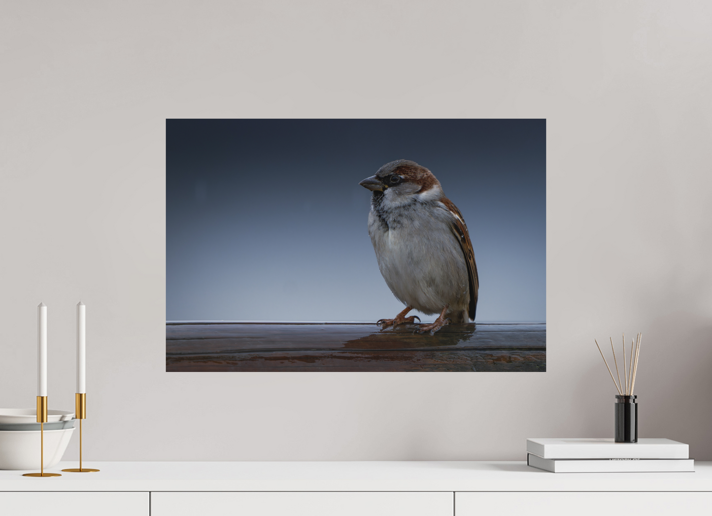 60 x 40 cm, Alu Dibond Ciel de Givre