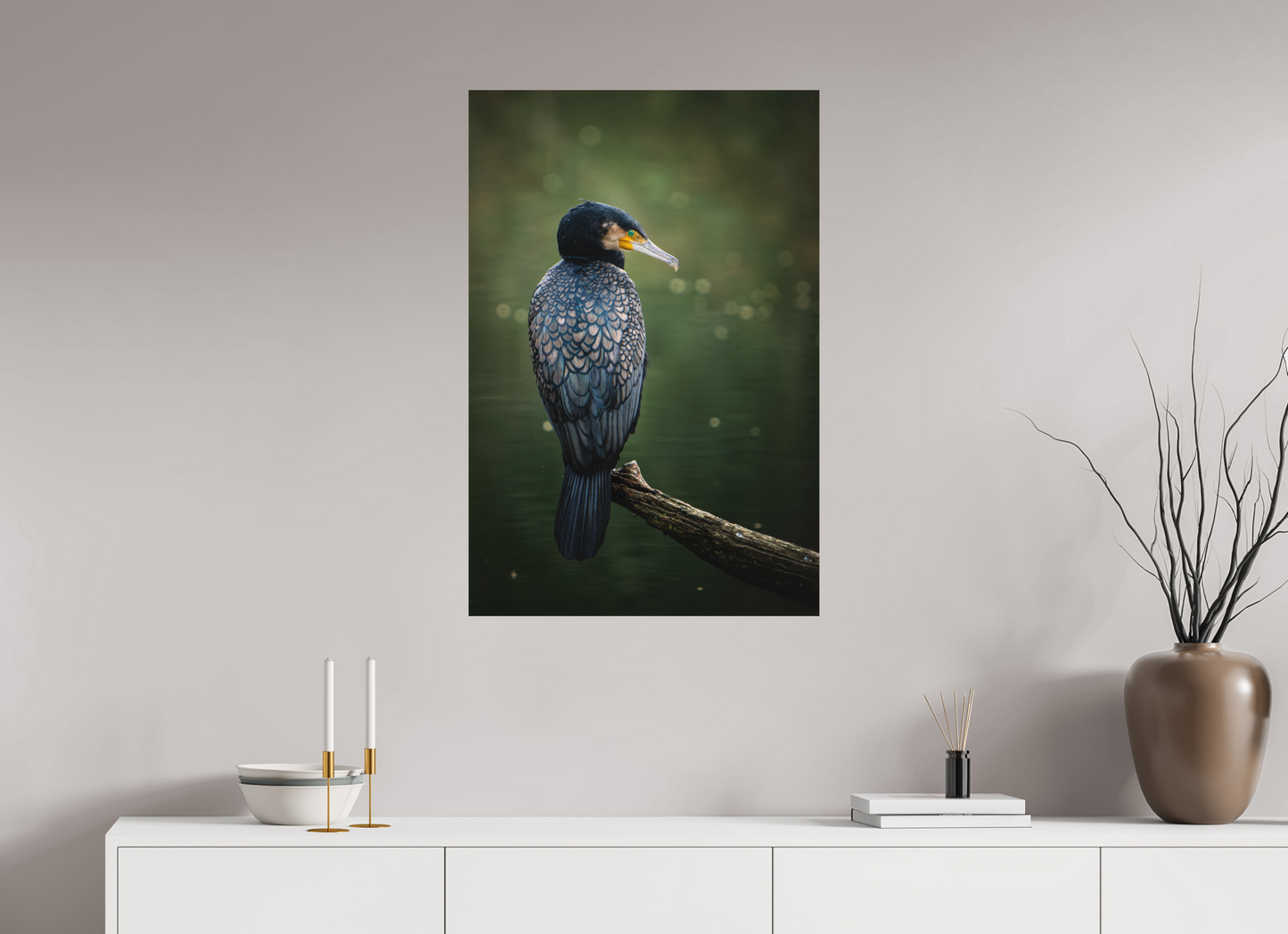 60 x 90 cm, Alu Dibond Splendeur Noire